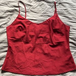 Elegant Red Women's Camisole Top